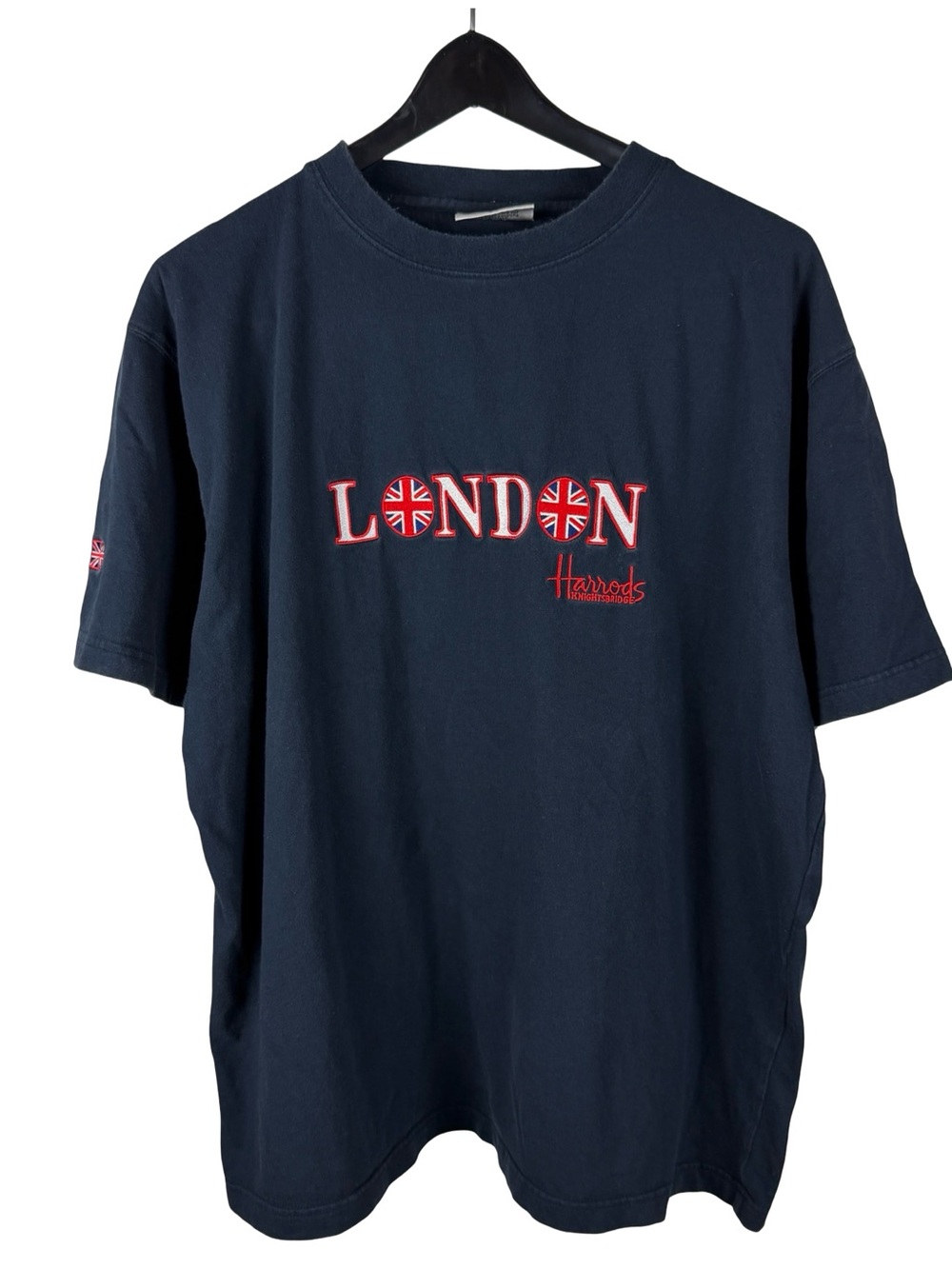 Vintage 2000s London United Kingdom Embroidered Tourist Blue Shirt Size XL